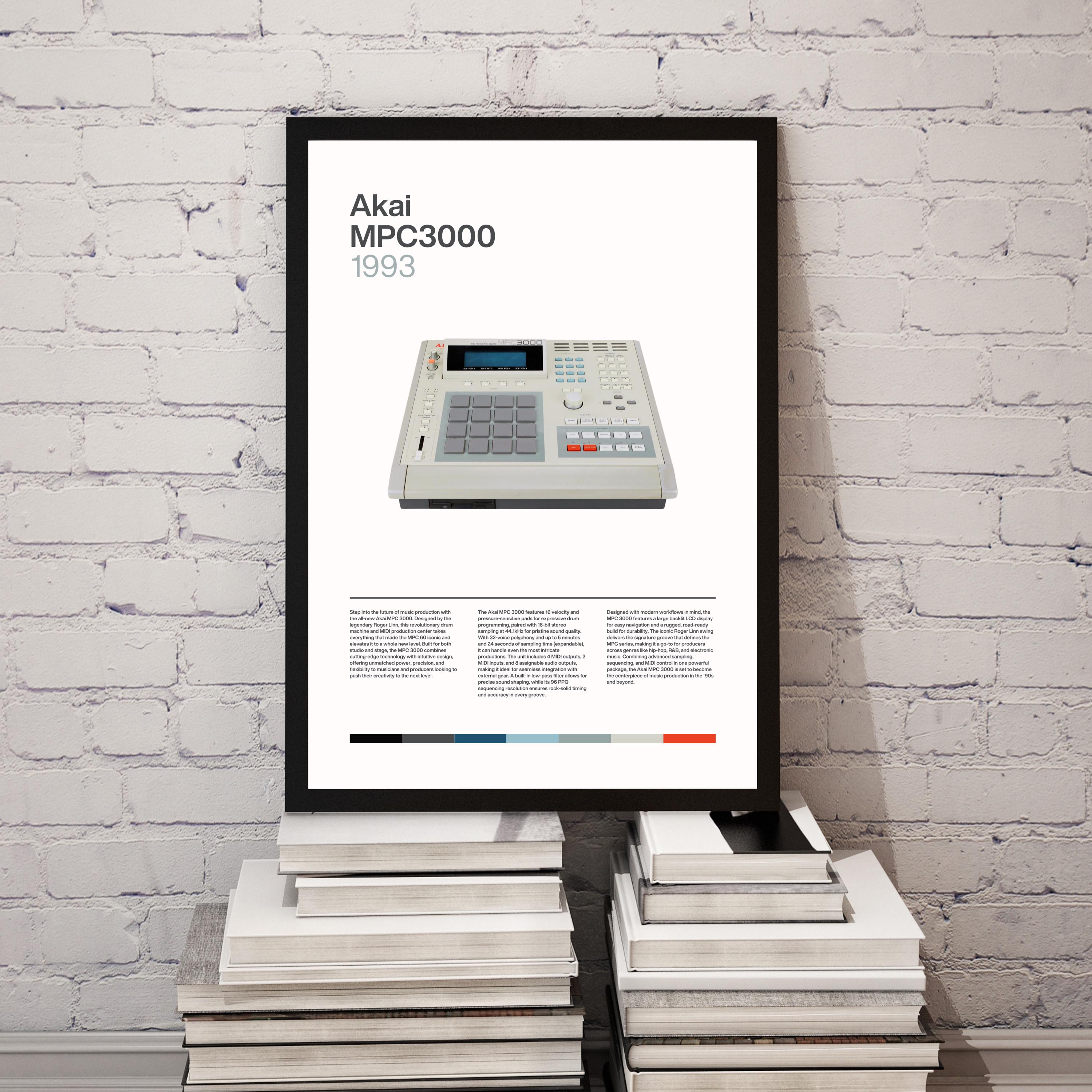 Akai MPC 3000 Sampler Hip Hop Legacy Wall Art Poster - Etsy