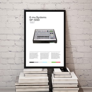 E-mu Systems SP 1200 Sampler Hip Hop Legacy Wall Art Poster