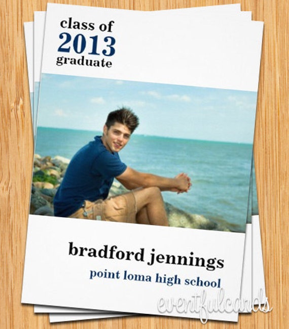 Class of 2017 High School/College Graduation Card - Print at Home or E-card Il_570xn