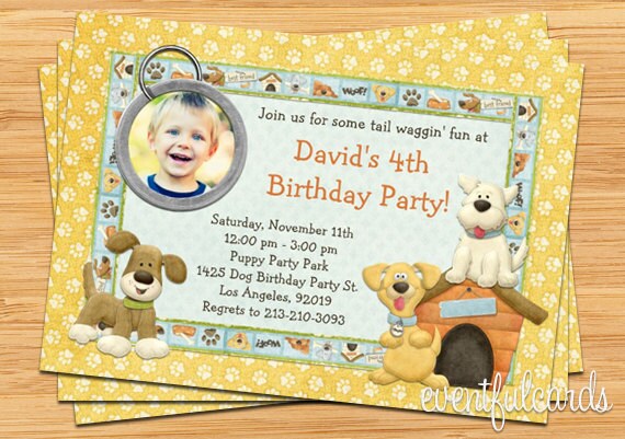 Puppy Dog Birthday Party Invitation - Printable Il_570xn