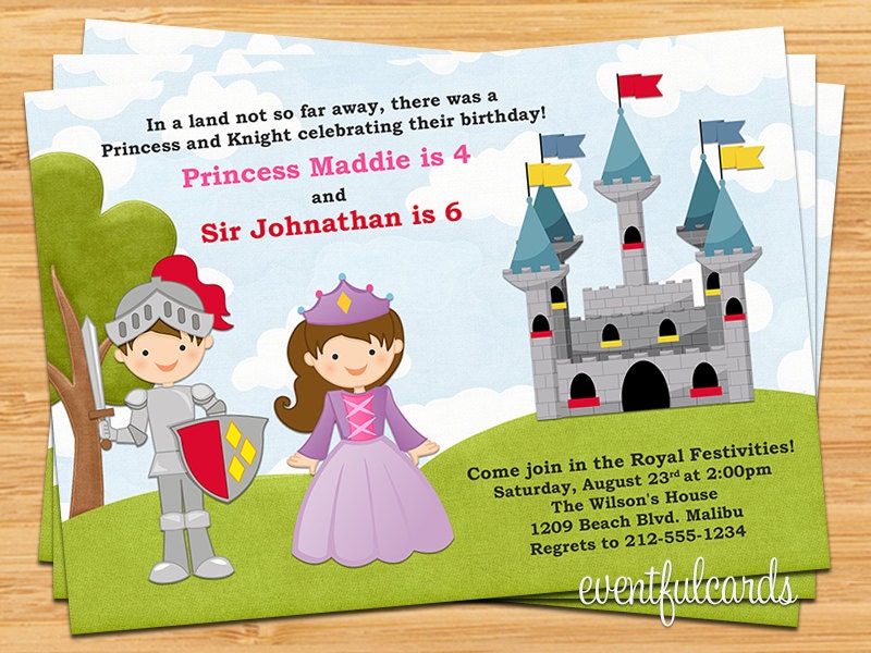 Knight Birthday Party Invitations 7