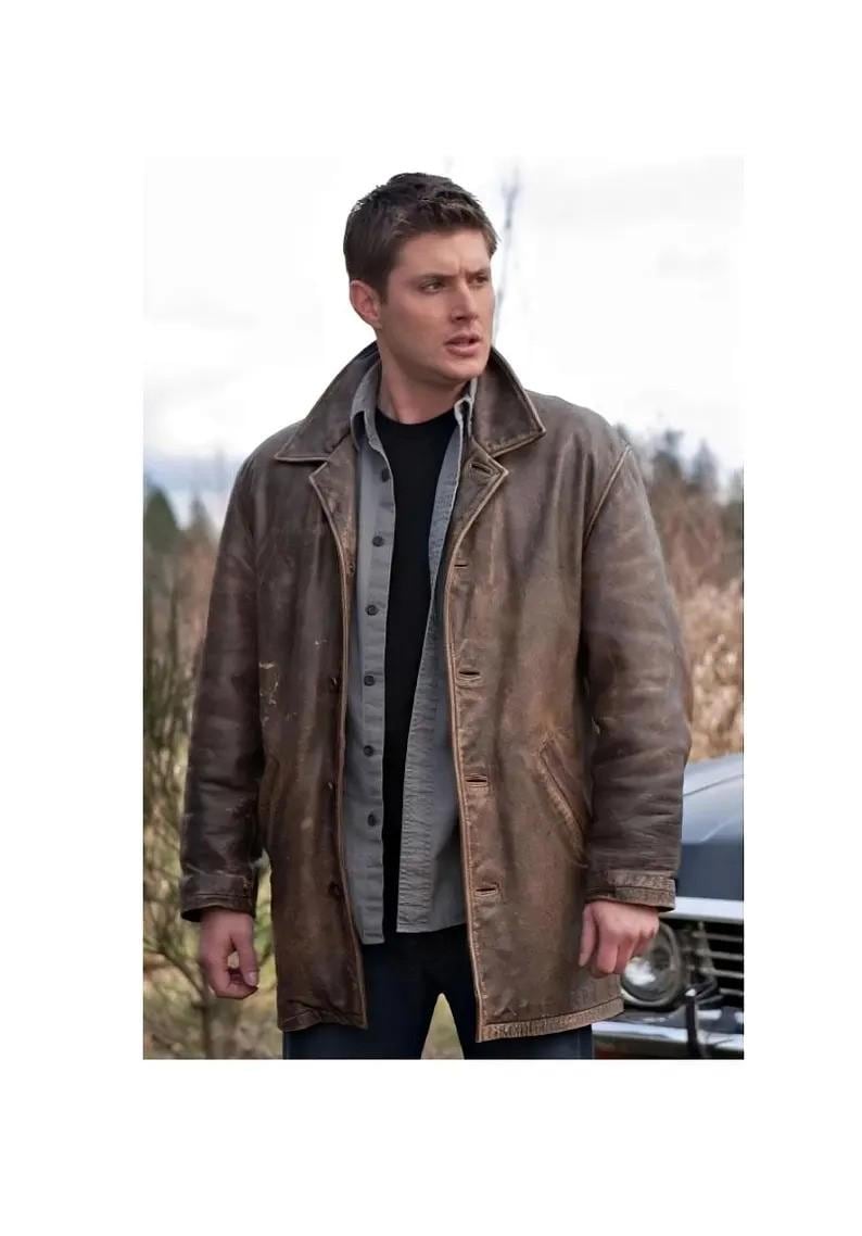 Dean Winchester Supernatural Brown Distressed Coat | Men's Trench
