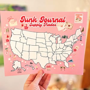 Junk Journal Versorgung Handelskarte