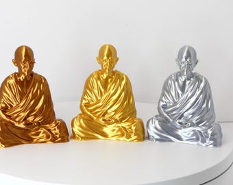 Mahatma Gandhi Bust Statue – Desk Sculpture, Inspirational Decor, Leader Figurine, Gift for History Lovers