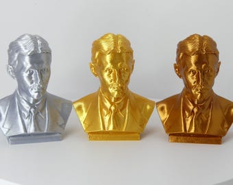 Nikola Tesla Bust Statue – Historical Desk Decor, Engineer & Inventor Sculpture, Office Bookshelf and Desk Art