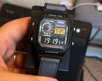 Modified Casio Royale AE1200 "Lunar Admirer" Digital Watch – Limited Edition 100 Run