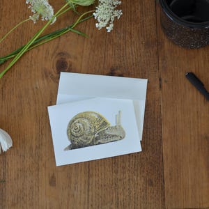 Snail Mail Note Card Set: Hand Stamped Stationery, Pen Pal Gift