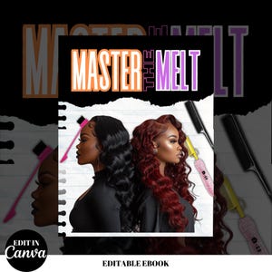 PLR Ebook 25 Pages | Hair Ebook, Hair Stylist Ebook, Lace Wig Class Manual, Wig Ebook Template, Done For You Ebook Add your brand and resell