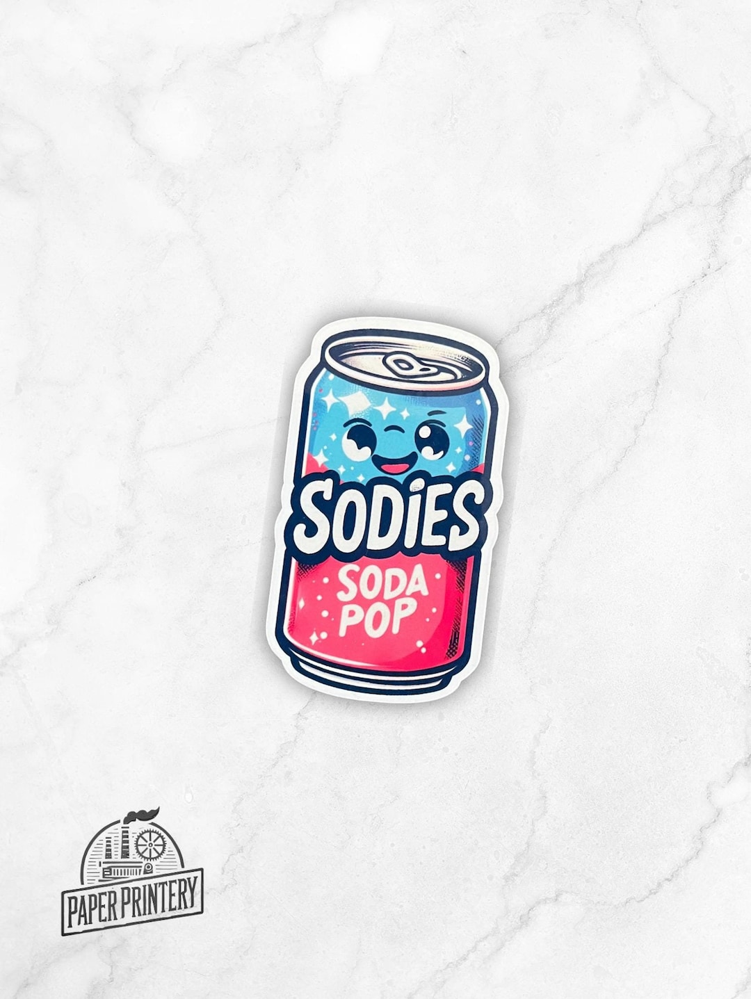 Sodies Sticker, Cute Kawaii Soda Pop Vinyl Sticker for Water Bottle ...