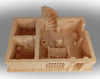 Luxory Ultra – Set Dungeon Modulare XXL – 43 pezzi – OpenLOCK – Terrain RPG 28–32 mm – Made in Italy
