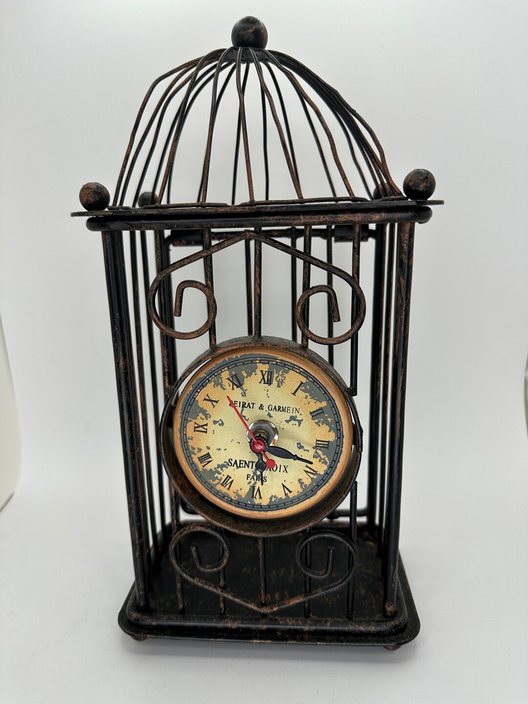 Fresh Look at Black Metal Bird Cage Clock