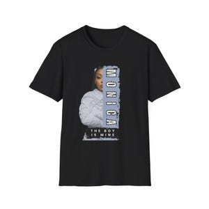 Camiseta gráfica retro de Monica Diva, inspiración nostálgica de los 90, unisex, estilo suave, para fanáticos de la música, camiseta de concierto de The Boy is Mine.