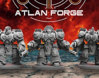 Minoan Warhulks (3) | Atlan Forge | Star Soldiers Proxy Resin Miniatures