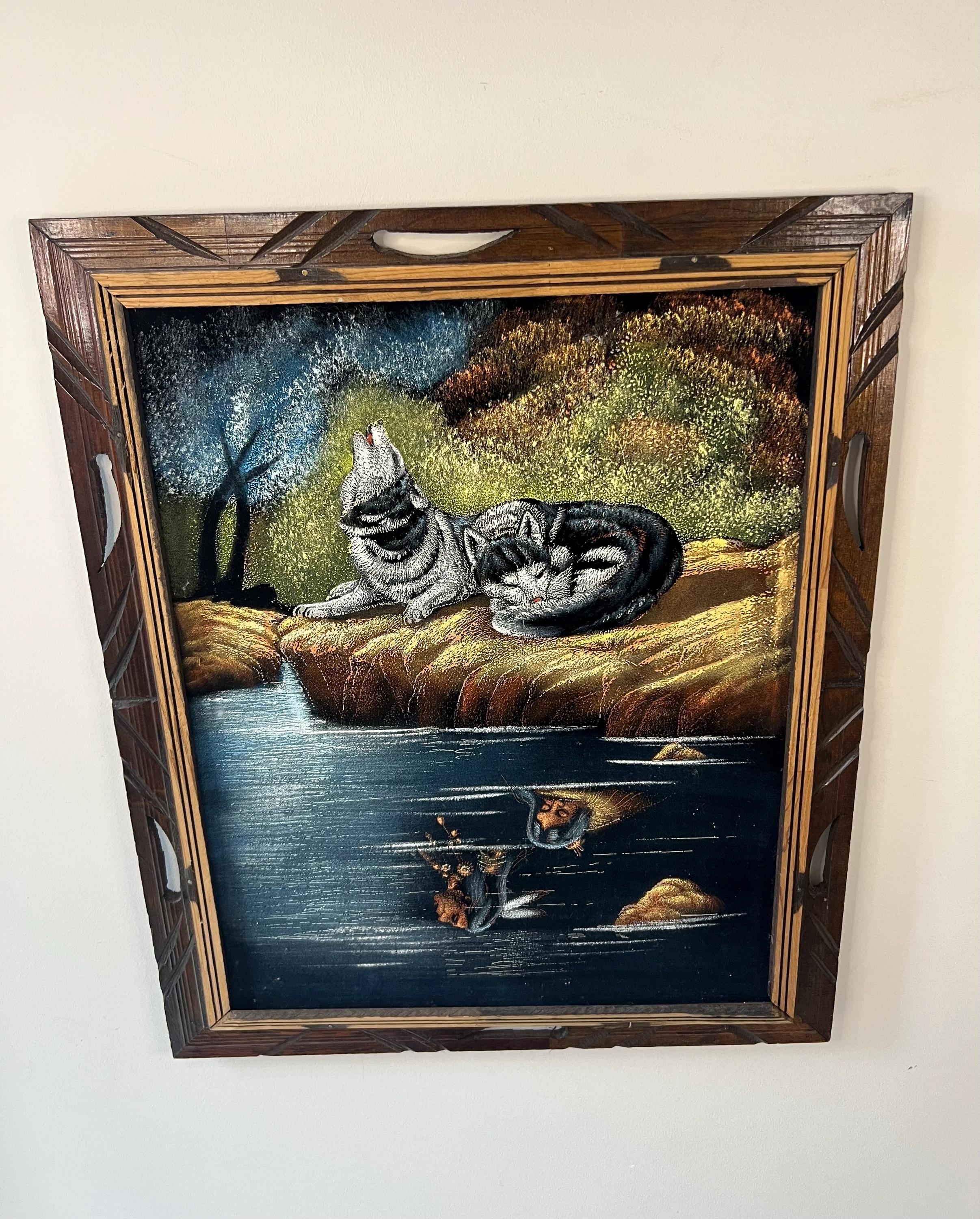 70's Velvet Painting - Etsy
