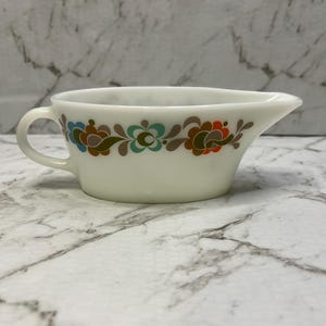 Vintage JAJ Pyrex gravy boat
