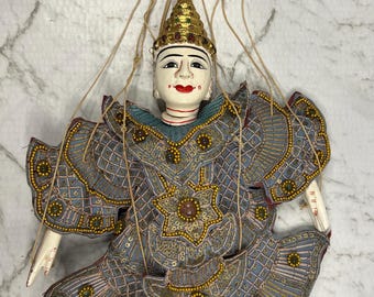 ヴィンテージのビルマの糸マリオネット人形 - Etsy 日本