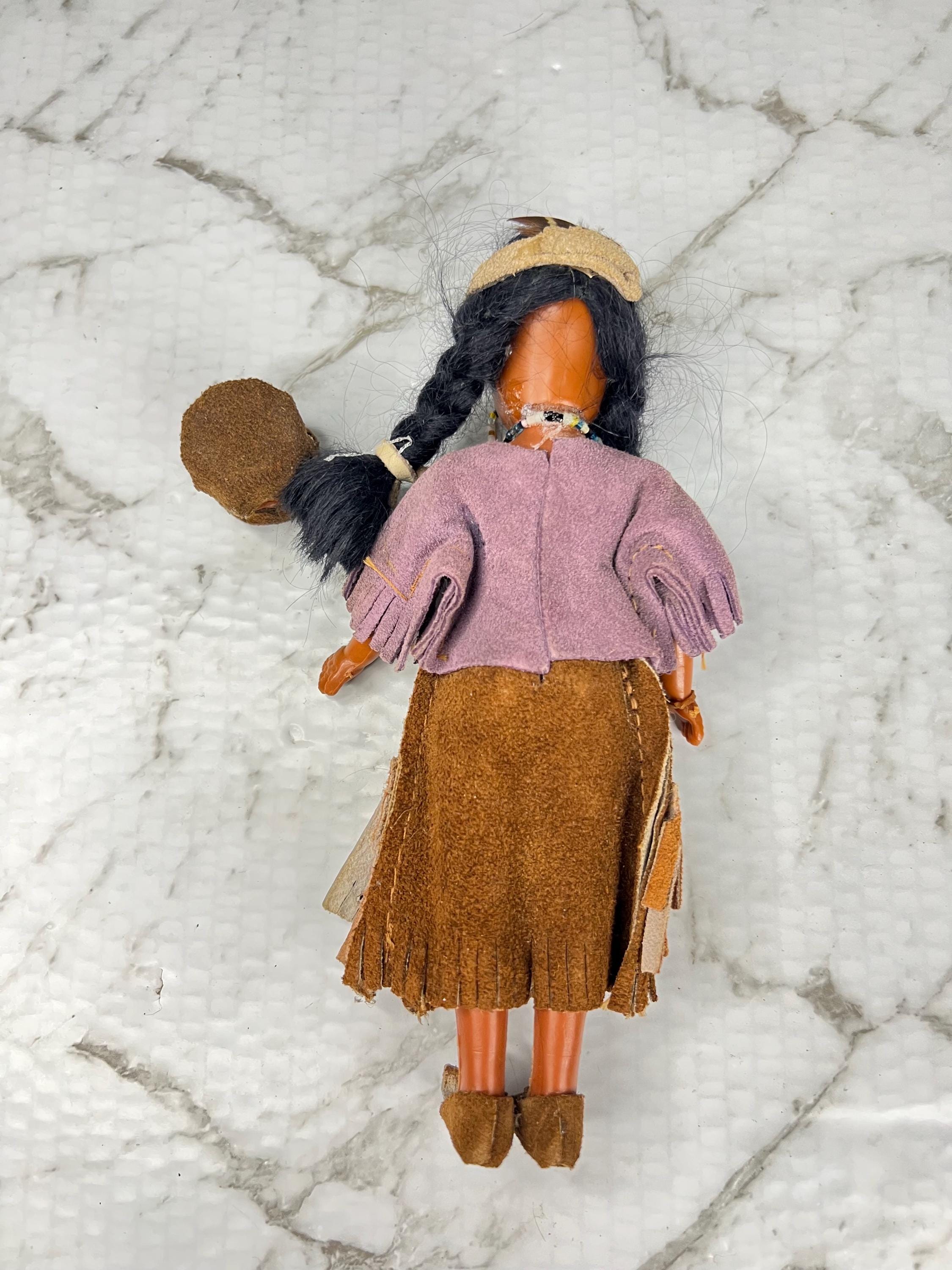 Set of 2 Vintage Carlson Native American Dolls - Etsy