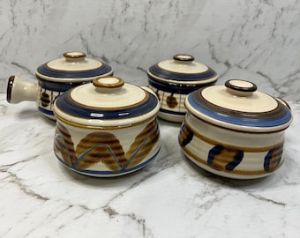 Vintage Ramekins / Soup Bowls 1970's vibe - Stonecrest JI Korean Crocks  - Set of 4