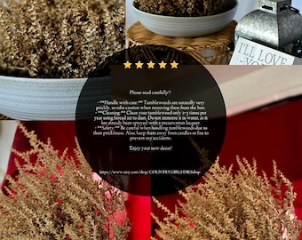 Natural Tumbleweed Decor, Rustic Western Farmhouse Style