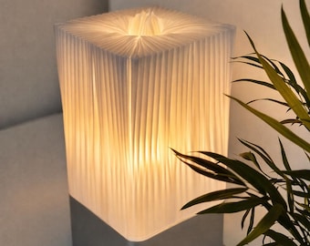 Modern Table Lamp with Clear Sculptural Design
