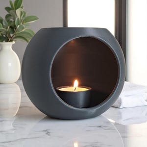 Decorative candle holder, contemporary decor, tealight accessory