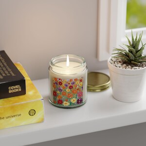 Floral Scented Candles, Relaxing Home Decor, Gift for Her, Aromatherapy Candle, Eco-friendly, Spring Home Fragrance
