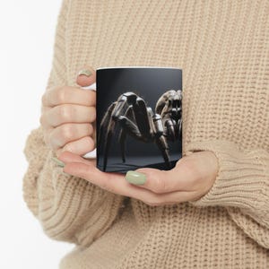 Realistic Spider Ceramic Mug | Unique Gift for Nature Lovers, Coffee Lovers, Halloween Decor, Spooky Home