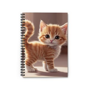 Adorable Cat Spiral Notebook - Perfect for Students, Cat Lovers, Journaling, Note-taking, Gifts