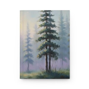Serene Forest Hardcover Journal, Nature Lover&#39;s Diary, Travel Planner, Inspirational Notebook, Gift for Writers, Eco-Friendly Journal