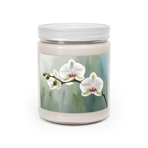 Orchid Blossom Scented Candle - Relaxing Home Decor, Aromatherapy Gift, Spa Day Essential, Elegant Candle Gift, Mother&#39;s Day