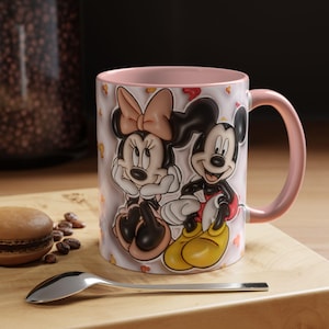 Cartoon Characters 3D Inflated Mug , 11oz & 15oz Mug Template, Cartoon ,Mug Png, Coffee Mugs, Mug Sublimation Design Coffee Mug (11, 15oz)