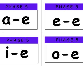 Phase 5 Phonics Flash Cards: Tricky Words, Reception KS1 (Digital Download)