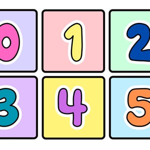 Cartões de memória numérica - Números 0-20 - Correspondência de números - Praticando habilidades de reconhecimento e contagem de números - EYFS/KS1