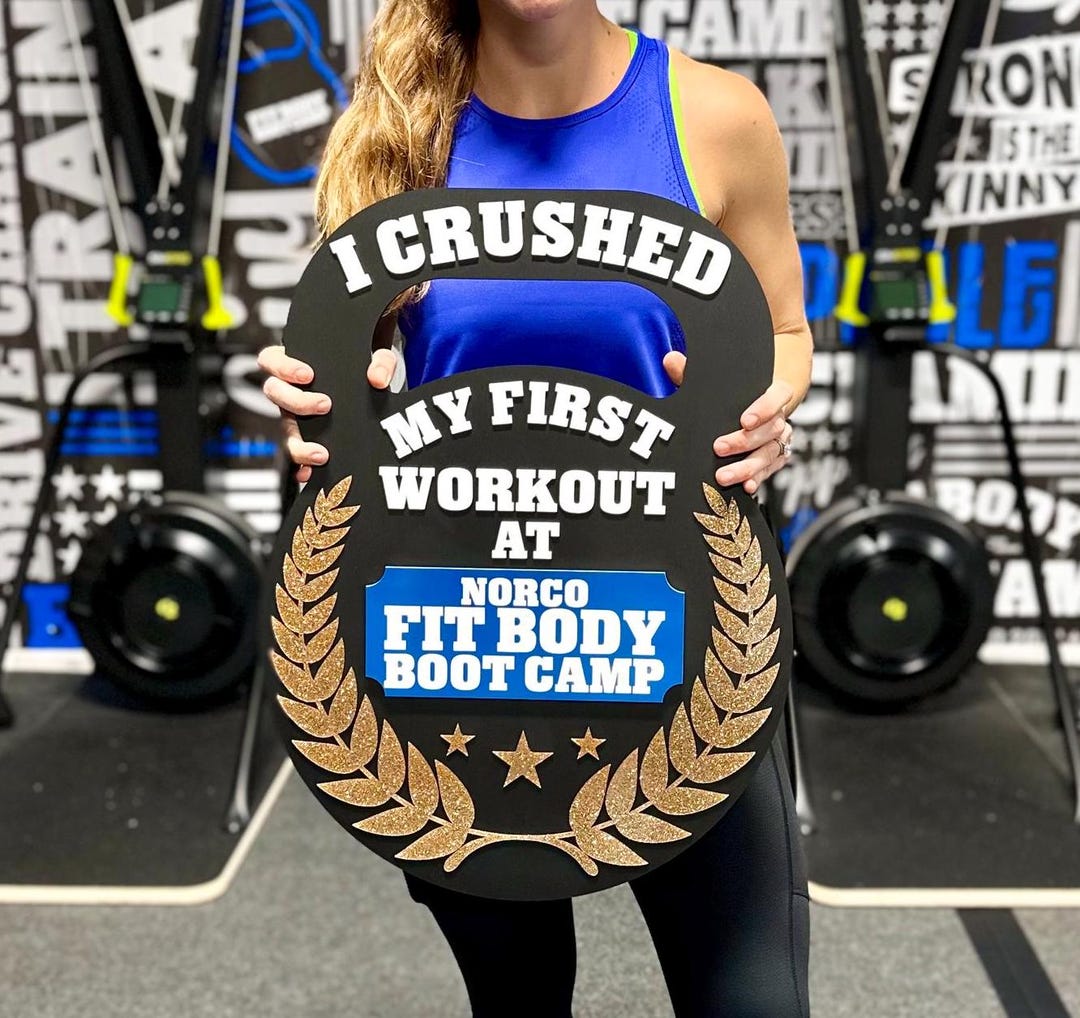 Custom Acrylic Gym First Workout Celebration Sign - Etsy
