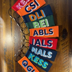 Embroidered Tag for Suitcase- Double Sided- Custom Bag Tag Bild 2