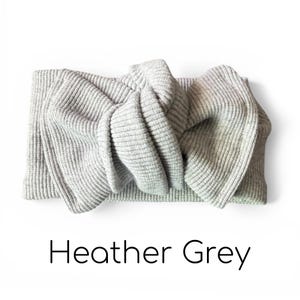 Cotton Rib Knit Baby Headwrap: Adjustable Knot Bow Baby Headbands imagem 13