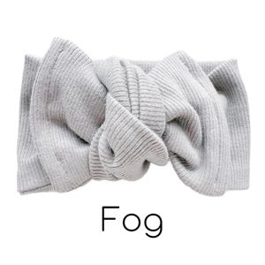 Cotton Rib Knit Baby Headwrap: Adjustable Knot Bow Baby Headbands imagem 12