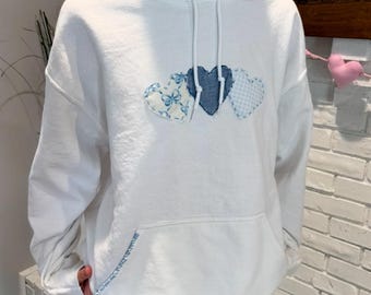 *p(R)ojectR® Heart P Hoodie Patchwork Heart Hoodie - Etsy