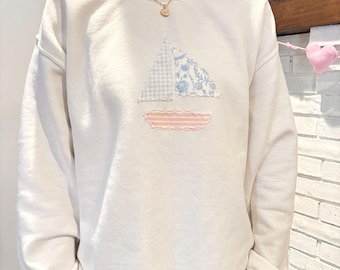 Ras du cou patchwork voilier