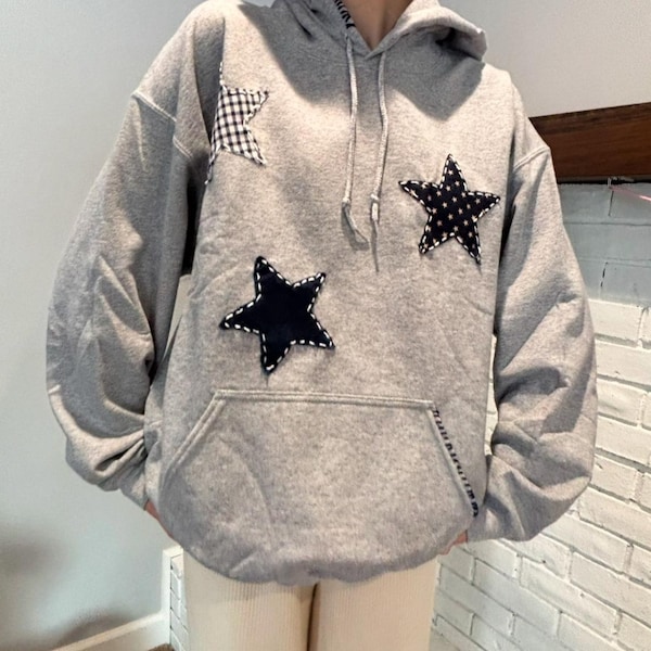 224639 Patchwork Rayon Hoodie