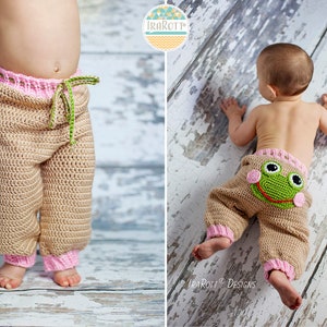 CROCHET PATTERN Pistachio The Frog Pants image 5