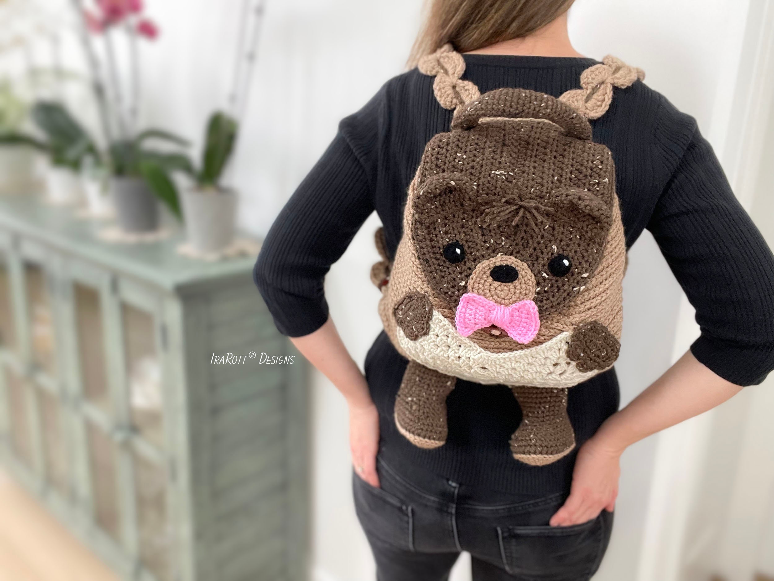 CROCHET PATTERN Cuddles the Caring Bear Backpack Etsy