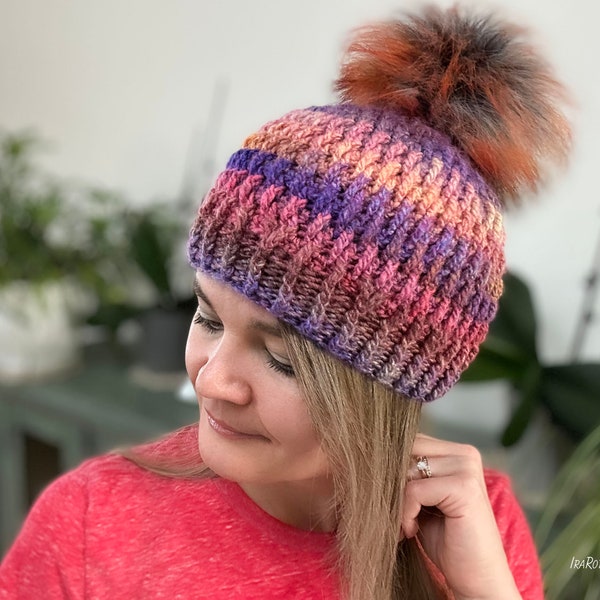 CROCHET PATTERN Alpine Beauty Textured Beanie