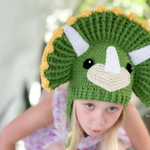 CROCHET PATTERN Zingy Dinosaur Hat image 5