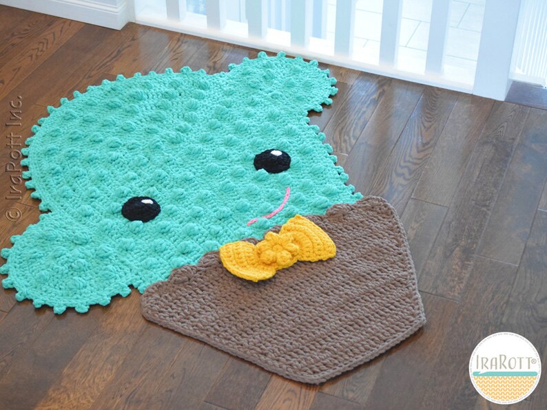 CROCHET PATTERN Snuggles The Cactus Rug image 3