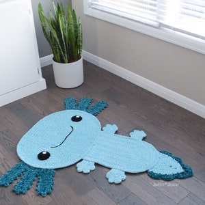 CROCHET PATTERN Lex The Axolotl Salamander Rug