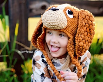 CROCHET PATTERN CoCo the Spaniel Puppy Dog Hat