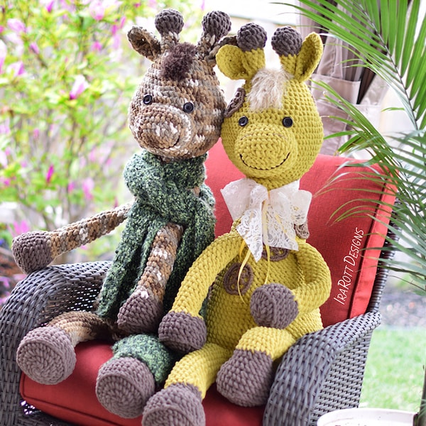 CROCHET PATTERN  Rusty the Giraffe Big Amigurumi