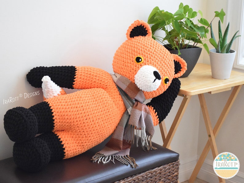 CROCHET PATTERN Roxy The Forest Fox Big Amigurumi image 5