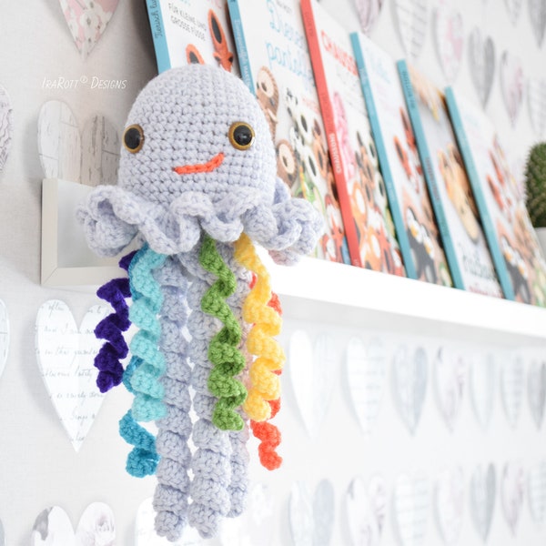 CROCHET PATTERN Peanut Butter the Jellyfish Monster Amigurumi